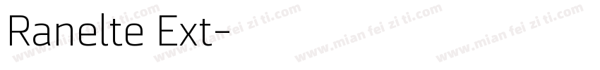 Ranelte Ext字体转换